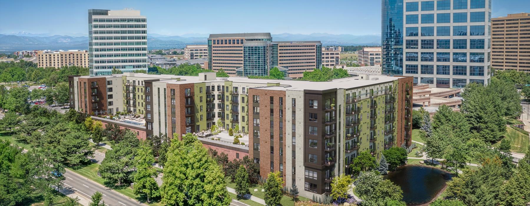 aerial view of property